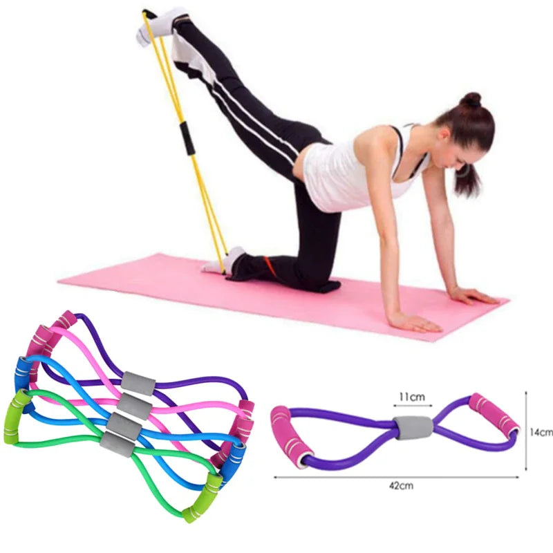 Rubber Resistance Band Set - Fitness, Yoga & Strength Training